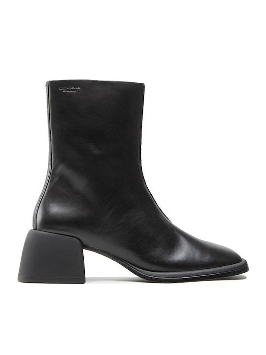 Ansie Leather Women's Ankle Boots Black