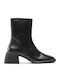 Ansie Leather Women's Ankle Boots Black