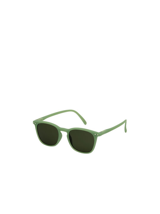 Izipizi E Sunglasses with Evergreen Plastic Frame and Green Lens