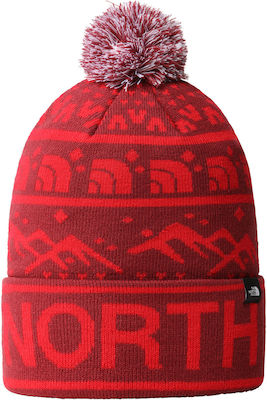 Knitted Beanie Cap Red