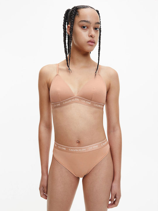 Calvin Klein Bralette Σουτιέν Μπεζ