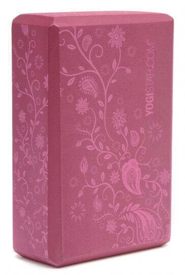 Yogistar Indian flower Yogablock in Rosa Farbe