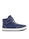 Kids Sneakers High with Scratch Blue