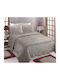 Silk Fashion NX2211 Σετ Σετ Κουβέρτα Sherpa Υπέρδιπλη 220x240εκ. Beige