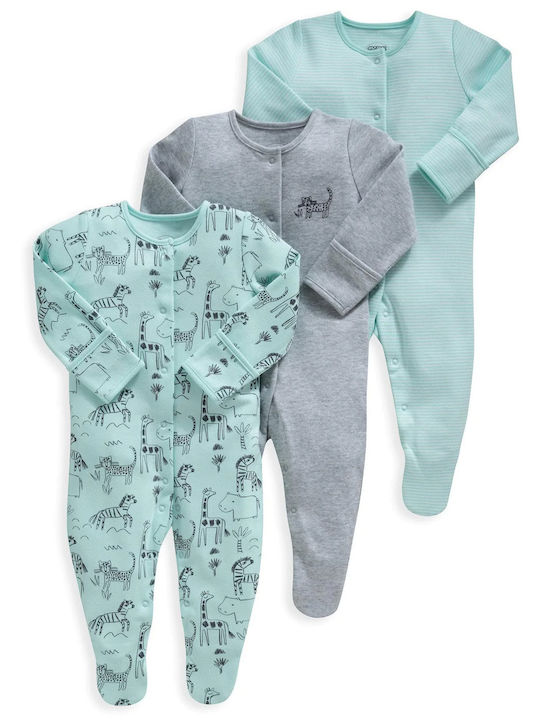 Mamas & Papas Set Babystrampler Langärmliges Mehrfarbig 3Stück
