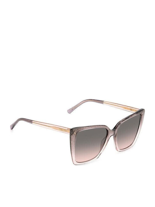 Jimmy Choo Γυαλιά Ηλίου Ροζ με Mixed Σκελετό Jimmy Choo Γυαλιά Ηλίου Ροζ με Mixed Σκελετό