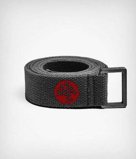 Manduka Unfold Thunder Yoga Belt 244cm x 3.2cm in Gray Color