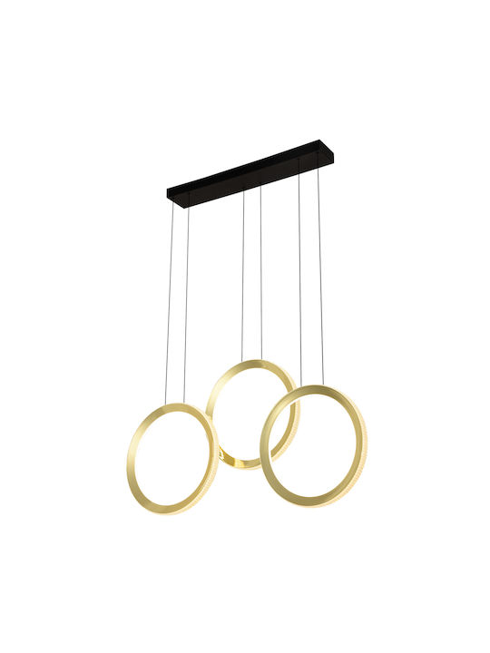 Ravenna Cyclos Pendant Lamp with Built-in LED Gold