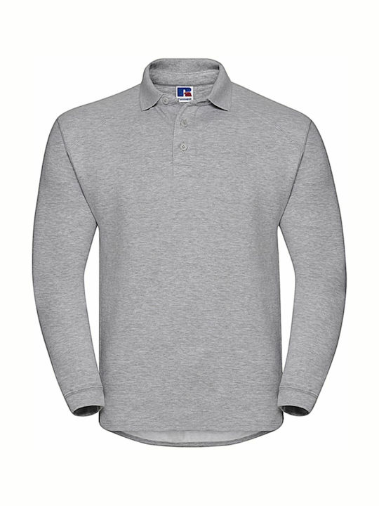 Russell Athletic R-012M-0 Light Oxford Long Sleeve Work Sweatshirt Gray 212007192