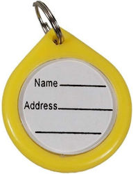 Pet Camelot Dog ID Tag Circular Yellow