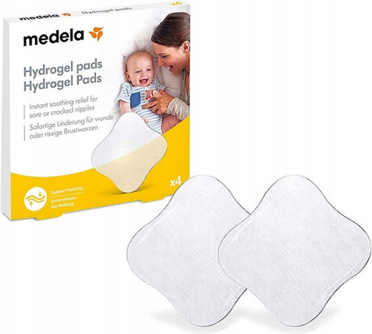 Medela Hydrogel Pads Comprese cu Gel Umed Lavabile Tampoane de Sân 4buc