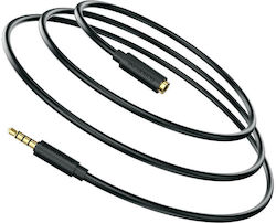 Borofone TRRS 3,5 мм мъжки-3,5 мм женски 1 м BL12