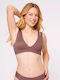Sloggi Zero Feel Flow Women's Bralette Bra Brown