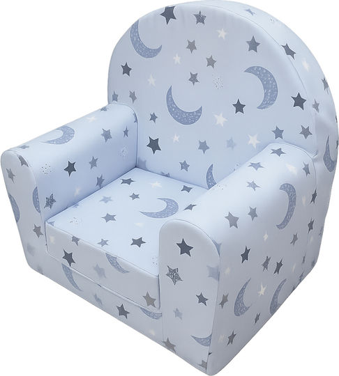 Fotoliu Moon Stars 55x38x55 cm Albastru