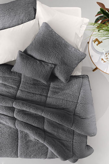 Guy Laroche Комбинирано одеяло с Пълнеж Hollowfiber Куинсайз 220x240бр Mouton Антрацит 640 г/м²Gsm