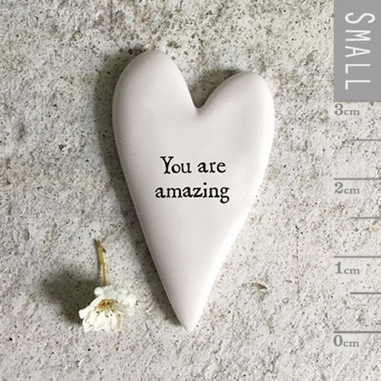 Synchronia Διακοσμητική Καρδιά από Κεραμικό Υλικό You are Amazing 4cm