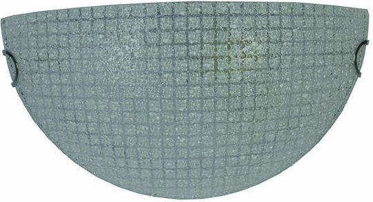 Gallis Strass Klassisch Leuchte Wand mit Fassung E27 Gray 30x16cm