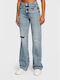 Guess Women's Jean Trousers with Rips in Straight Line