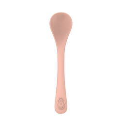 Matchstick Monkey Βρεφικό Σετ με Κουτάλια από Σιλικόνη Dusty Pink 2τμχ