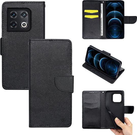 Sonique Trend Wallet Δερματίνης Μαύρο (OnePlus 10 Pro)