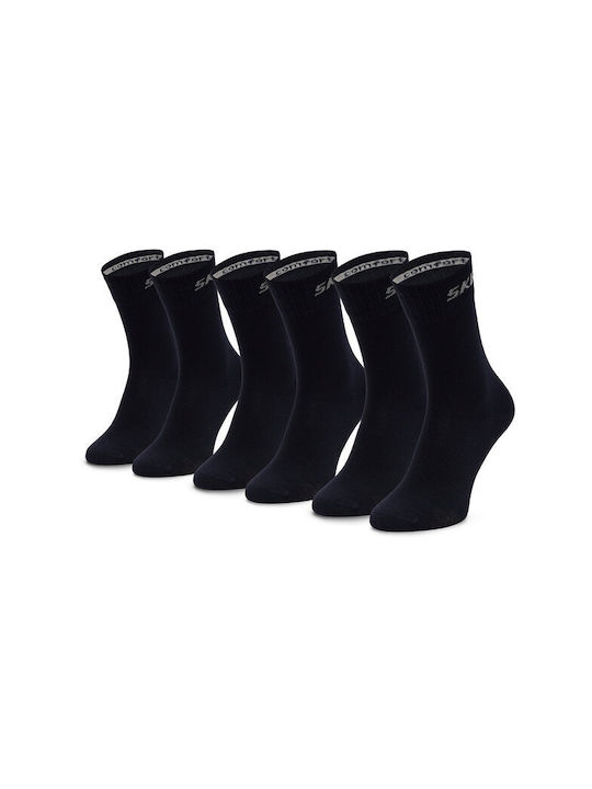 Skechers Αθλητικές Κάλτσες Μαύρες 3 Ζεύγη