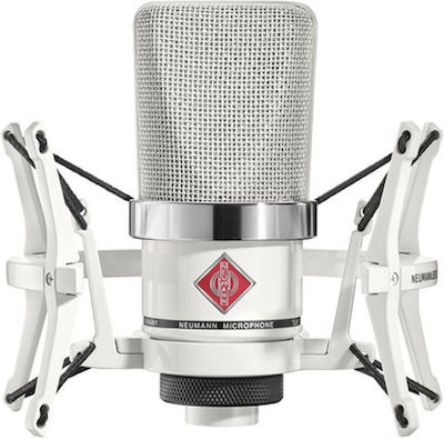 Neumann Πυκνωτικό Μικρόφωνο XLR TLM 102 Τοποθέτηση Shock Mounted/Clip On Φωνής σε Λευκό Χρώμα