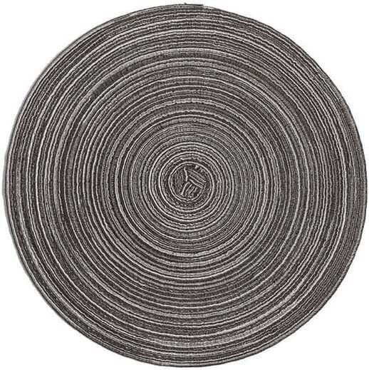 Lalos 4440 Platzdeckchen Rund Korbweide Gray 18cm 4Stück