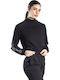 Gekürzt Damen Sweatshirt Schwarz