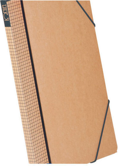 IONIA Box Paper File Box with Rubber Band 34x1.5x25cm Gray