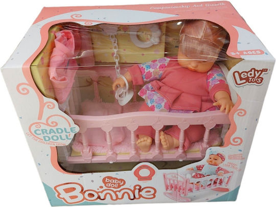 Zita Toys Σετ με Μωρό Κούκλα Bonnie για 3+ Ετών 30 εκ.