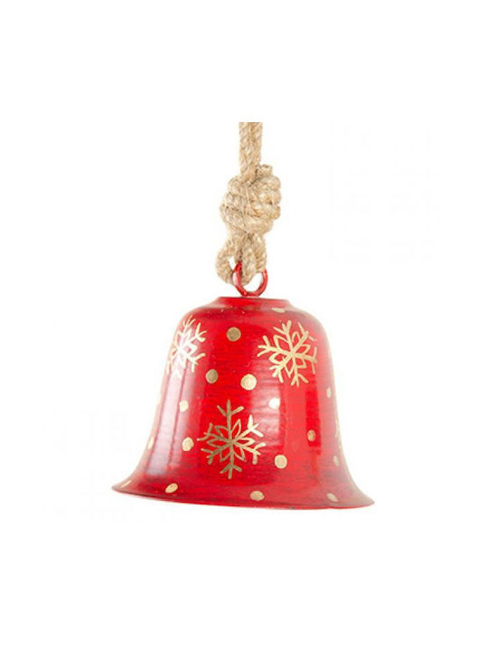 Synchronia Christmas Bell Ornament Red 8cm