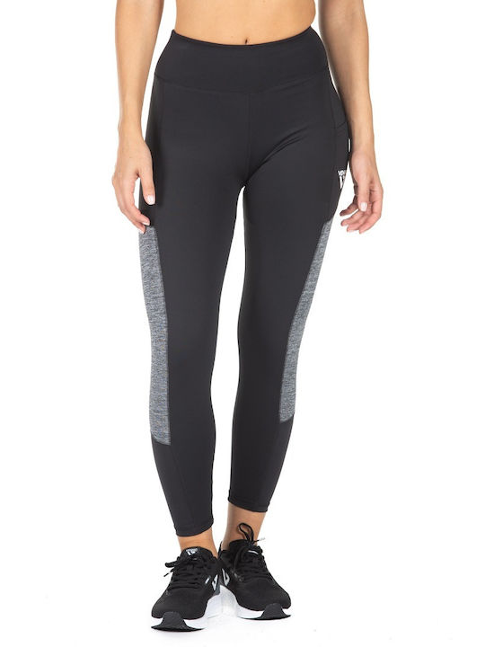 Women's Cropped Training Legging High Waisted Black