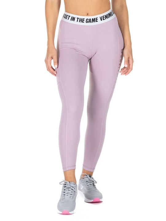 Women's Long Training Legging High Waisted Purple