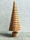 Weihnachtsdekoration Baum Kegel 11cm Beige
