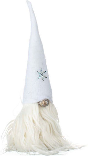Synchronia Christmas Figure Dwarf White Length 4cm Tomte