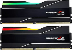 G.Skill Trident Z5 Neo RGB 32GB DDR5 RAM cu 2 module (2x16GB) și Viteză 6000 pentru Desktop