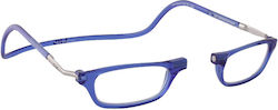 Clic Classic Reading Glasses +1.00 with Magnet in Blue color Classic