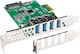 Lanberg Κάρτα PCIe σε 4 θύρες USB 3.2