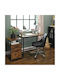 Schreibtisch Holz Rustic Brown / Black mit Metallbeinen 100x50x75cm