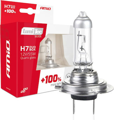 AMiO Lămpi Autoturismului H7 Halogen 12V 55W 2buc