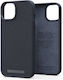 Njord Leather Back Cover Δερμάτινο 2mm Μαύρο (iPhone 14)