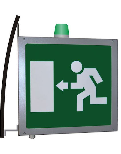 Olympia Electronics LED Exit Emergency Light with Battery Powered 1pcs