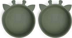 Nuuroo Toddler Food Plate Giraffe Made Of Green...