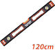 Harden 580542 Spirit Level Aluminum Magnetic 120cm with 3 Eyes
