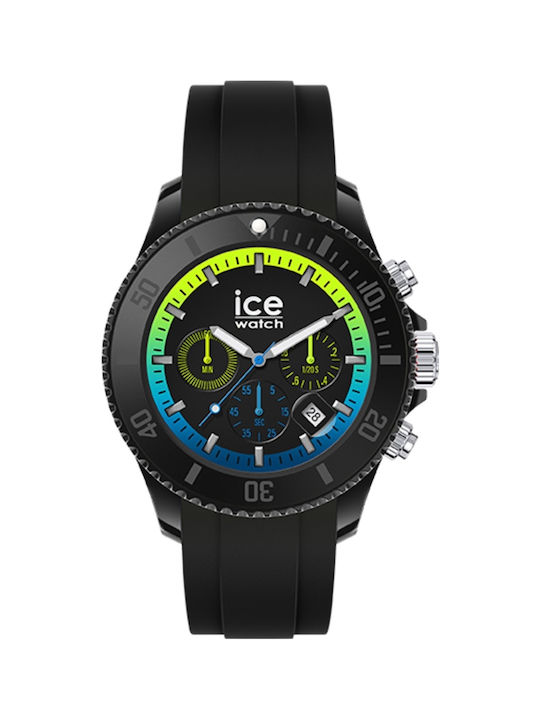 Ice Watch Battery with Black Rubber Strap