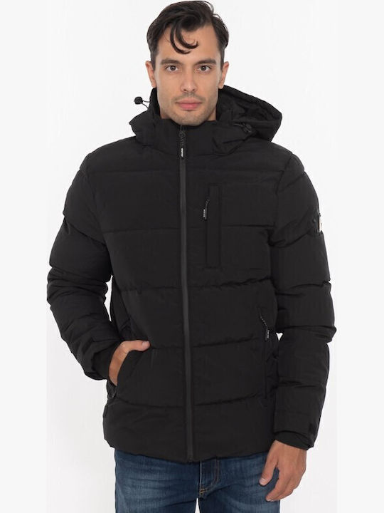 Double Winter Jacke Puffer Schwarz