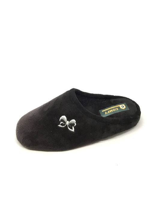 Women's winter slippers Comfy 16711-Black