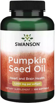 Swanson Pumpkin Seed Oil 1000mg 100 μαλακές κάψουλες