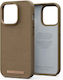 Njord Suede Comfort+ Back Cover Tesatura Camel (iPhone 14 Pro)