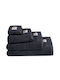Greenwich Polo Club Badehandtuch 70x140εκ. Schwarz Gewicht 460gr/m²
